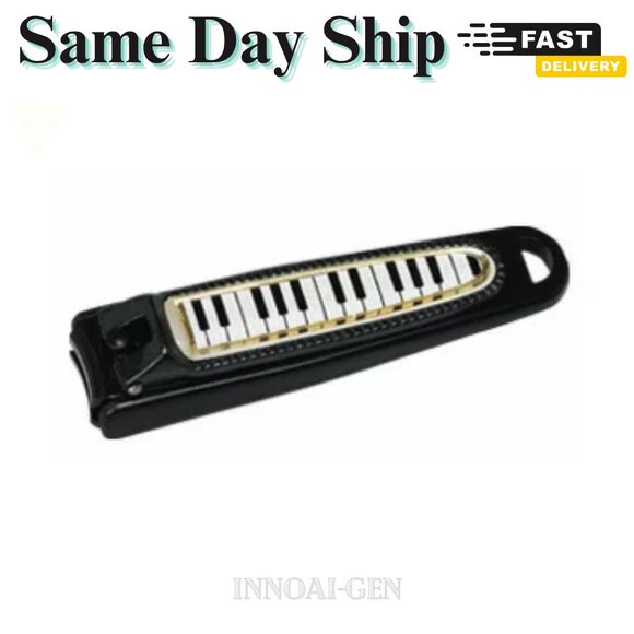 Nakano NC-65/KB/BL Piano Style Nail Clippers with Keyboard Design Black Clipper - Picture 1 of 7